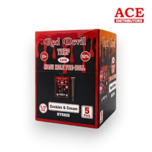 RED DEVIL THCP HASH HOLE MINI PRE-ROLLS 0.75GM 5CT - COOKIES & CREAM HYBRID