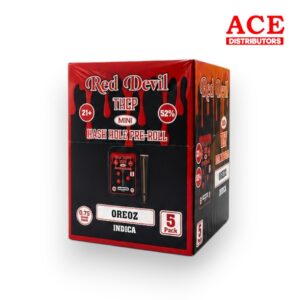 RED DEVIL THCP HASH HOLE MINI PRE-ROLLS 0.75GM 5CT - OREOZ INDICA