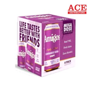 AMIGOS 50MG THC SELTZER 16OZ 4PK CANS - GRAPE