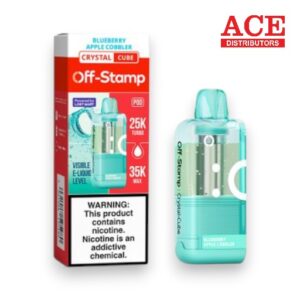 OFF-STAMP X CUBE CRYSTAL 35000PUFF POD 5CT -BLUEBERRY APPLE COBBLER