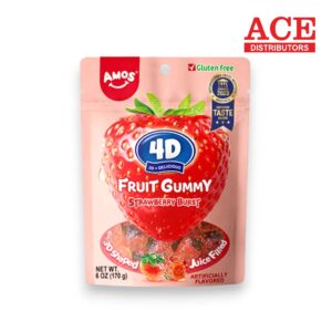 PEG 4D FRUIT GUMMY STRAWBERRY BURST 6OZ