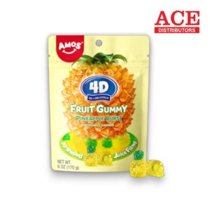PEG 4D FRUIT GUMMY PINEAPPLE BURST 6OZ