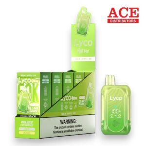 LYCO MINI 50000 PUFFS DISPOSABLE 5CT BOX -SOUR APPLE ICE