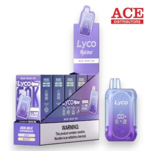 LYCO MINI 50000 PUFFS DISPOSABLE 5CT BOX -BLUE RAZZ ICE