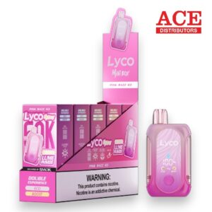 LYCO MINI 50000 PUFFS DISPOSABLE 5CT BOX -PINK RAZZ ICE
