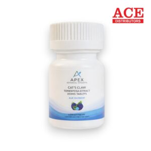 APEX CATS CLAW TOMENTOSA EXTRACT 200MG TABLETS 4CT BOTTLE- BLUEBERRY