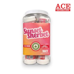HEMP MASTER EXOTIC FLOWER 3.5G/16CTJAR - SUNSET SHERBET