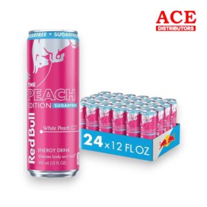 RED BULL 12OZ SUGAR FREE WHITE PEACH 24CT