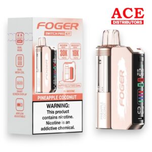 FOGER SWITCH PRO 30000 PUFFS DISPOSABLE KIT 5CT BOX - PINEAPPLE COCONUT