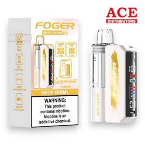 FOGER SWITCH PRO 30000 PUFFS DISPOSABLE KIT 5CT BOX - WHITE GUMMY