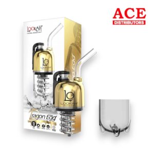 LOOKAH DRAGON EGG 950mAH E-RIG VAPORIZER KIT ROYAL GOLD - 1CT