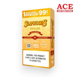 SLAPWOODS CIGAR WRAPS SINGLES $.99 SWEET AROMATIC 20CT BOX