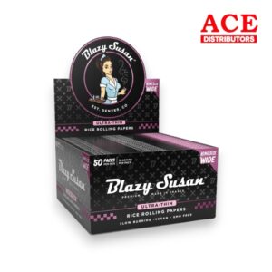 BLAZY SUSAN ULTRA THIN RICE PAPERS KING SIZE WIDE 50CT