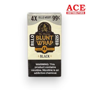THE ORIGINAL BLUNT WRAP RILLO 4/.99 BLACK 15CT