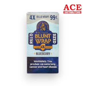 THE ORIGINAL BLUNT WRAP RILLO 4/.99 BLUEBERRY 15CT