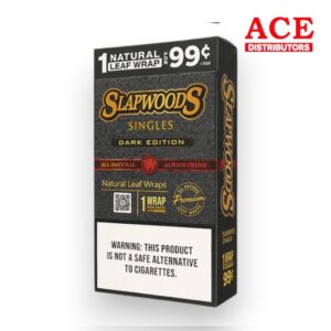 SLAPWOODS CIGAR WRAPS SINGLES $.99 DARK 20CT BOX