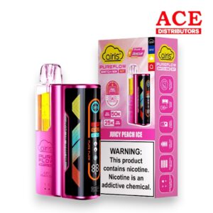 AIRIS PURE FLOW 50000PUFF DISPOSABLE 5CT -JUICY PEACH ICE