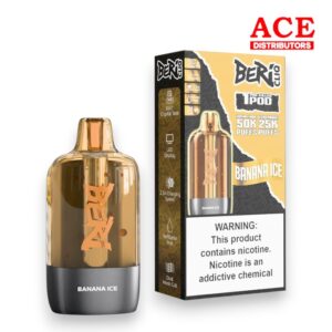 BERI CLIQ 50000PUFF POD 5CT BOX - BANANA ICE