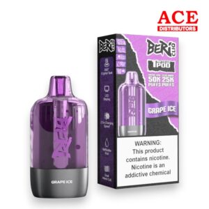 BERI CLIQ 50000PUFF POD 5CT BOX - GRAPE ICE