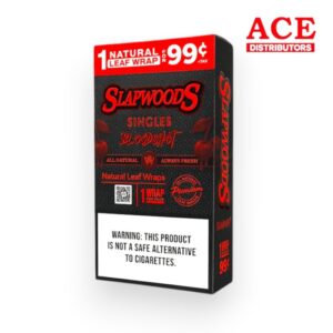SLAPWOODS CIGAR WRAPS SINGLES $.99 BLOODSHOT 20CT BOX