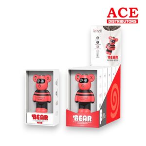 LOOKAH BEAR 510mAH THREAD VAPE PEN BATTERY RED - 1CT