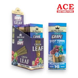 KING PALM MINI GREEN LEAF 1G EACH 2PK 10CT - BLUE GRAPE