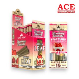 KING PALM MINI GREEN LEAF 1G EACH 2PK 10CT - STRAWBERRY SHORTCAKE