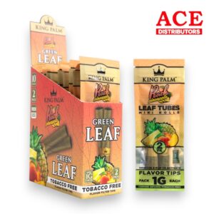 KING PALM MINI GREEN LEAF 1G EACH 2PK 10CT - PEACH PINEAPPLE
