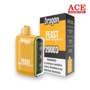 DRAGON 20000 PUFFS DISPOSABLE 5CT BOX -FEAST WATERMELON HONEYDEW ICE