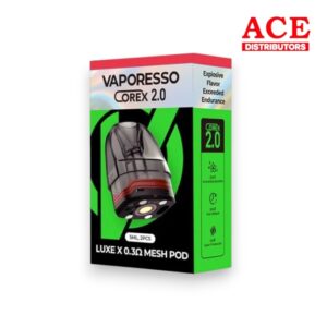 VAPORESSO LUXE X SERIES 0.3 OHM MESH POD 5ML 2PK/1CT