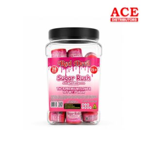 RED DEVIL THCP PREMIUM FLOWER 1GM 28CT - SUGAR RUSH SATIVA