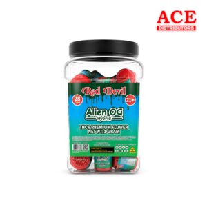 RED DEVIL THCP PREMIUM FLOWER 1GM 28CT - ALIEN OG HYBRID