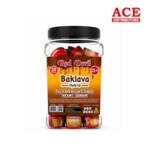 RED DEVIL THCP PREMIUM FLOWER 1GM 28CT - BAKLAVA HYBRID