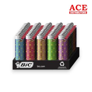BIC LIGHTER METALLIC HALO 50CT