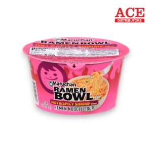 MARUCHAN SOUP RAMEN NOODLE BOWL HOT & SPICY SHRIMP 3.3OZ 6CT