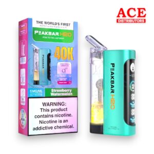 PEAK BAR H20 HOOKAH DISPOSABLE 40K PUFFS - STRAWBERRY WATERMELON