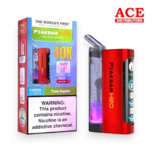 PEAK BAR H20 HOOKAH DISPOSABLE 40K PUFFS - TWO APPLE