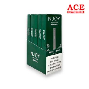 NJOY ACE DAILY MENTHOL XTRA 1 E-CIG 6% 5CT