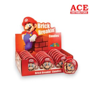 TOY NINTENDO SUPER MARIO BRICK BREAKIN CANDIES 18CT