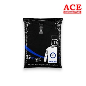 GMAN LONG SLEEVE BLACK 3XL SIZE EACH