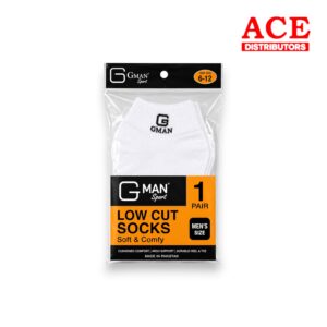 GMAN SOCKS WHITE LOW CUT GMAN 12ct pk