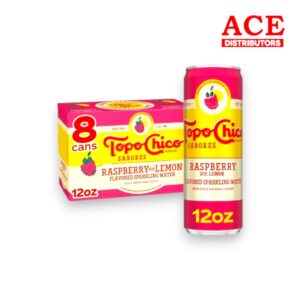 TOPO CHICO 12OZ CAN RASPBERRY LEMON 8CT