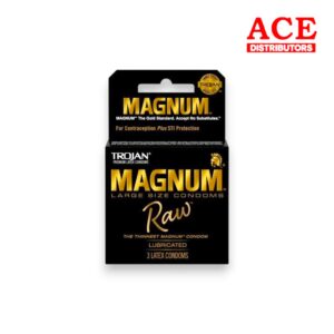 TROJAN MAGNUM RAW LUBRICATED 3/6CT