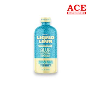 LIQUID LAVA 500MG D9+THC BEVERAGE BOTTLE 8OZ BLUE RASPBERRY LEMONADE