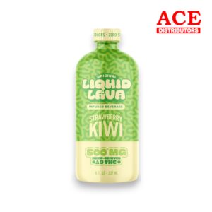LIQUID LAVA 500MG D9+THC BEVERAGE BOTTLE 8OZ STRAWBERRY KIWI