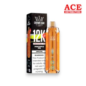 AL FAKHER CROWN BAR DISPOSABLE CRYSTAL V2 12000 PUFF 5CT PINEAPPLE ICE