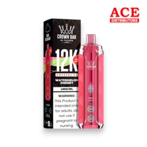 AL FAKHER CROWN BAR DISPOSABLE CRYSTAL V2 12000 PUFF 5CT WATERMELON CHERRY