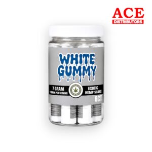 HEMP MASTER 7G EXOTIC HEMP SHAKE 8CT - WHITE GUMMY