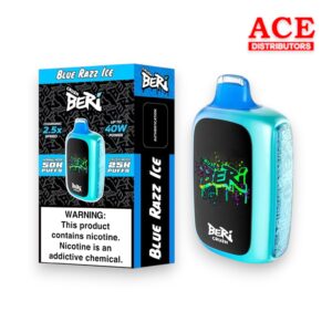 BERI CRUSH 50000PUFF DISPOSABLE 5CT BOX - BLUE RAZ ICE