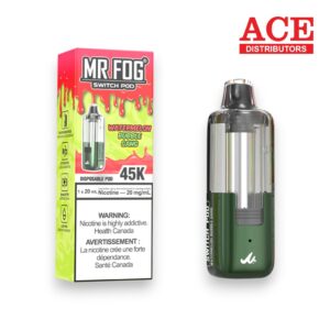 MR FOG SWITCH PRO 45000 PUFFS DISPOSABLE POD 5CT BOX - WATERMELON BUBBLE GANG